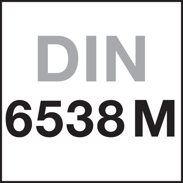 Norm: DIN 6538M