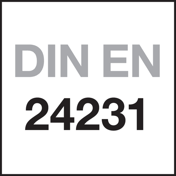 Norm: DIN EN 24231