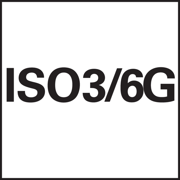 Gewinde Toleranzklasse: ISO3/6G