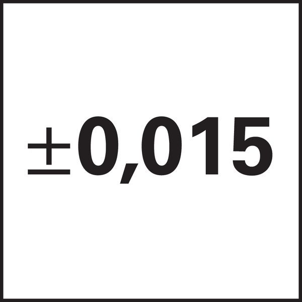 Ø-Toleranz: ± 0,015