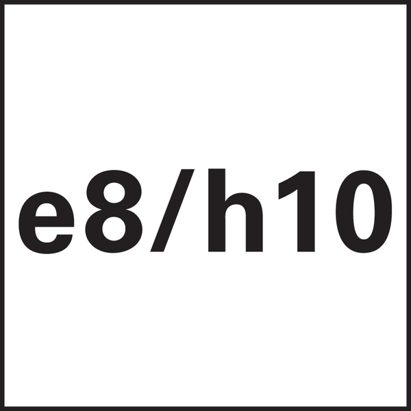 Ø-Toleranz: e8/h10