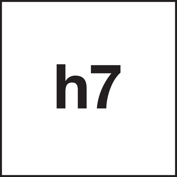 Ø-Toleranz: h7