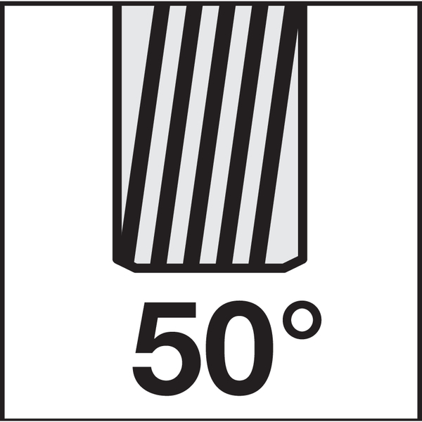Nut: 50° Rechtsdrall