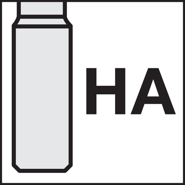 Aufnahmetyp, maschinenseitig: DIN 6535-HA