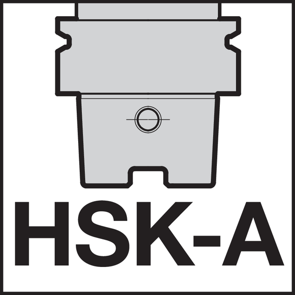 Aufnahmetyp, maschinenseitig: HSK-A