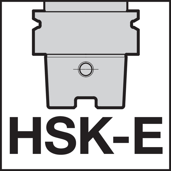 Aufnahmetyp, maschinenseitig: HSK-E