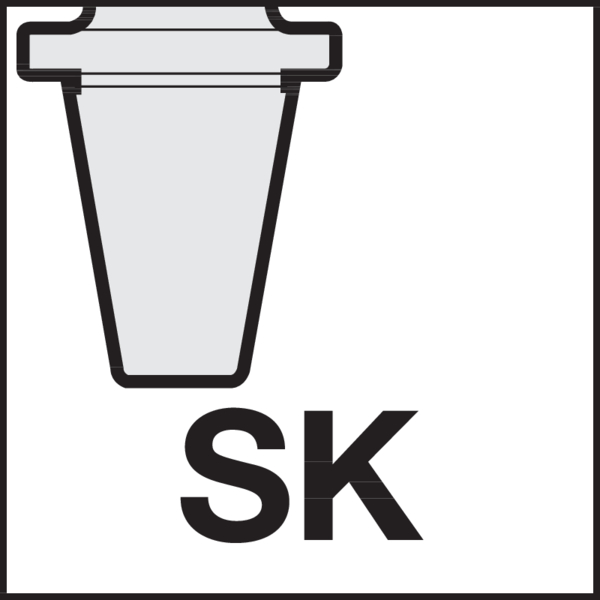 Aufnahmetyp, maschinenseitig: Steilkegel