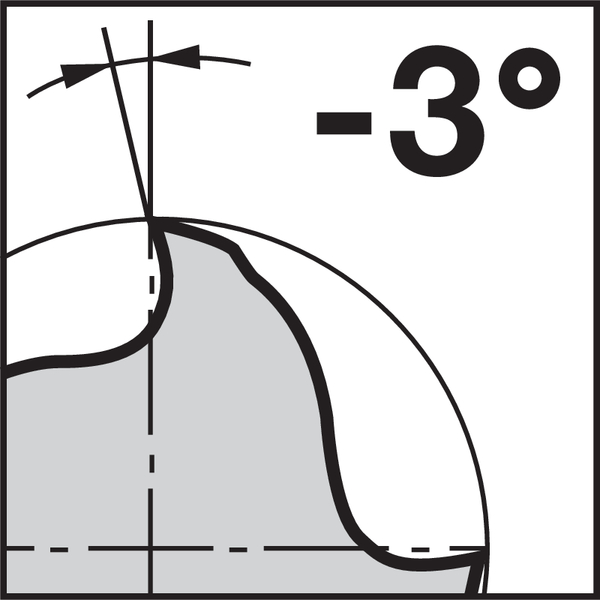 Pikto Rückspanwinkel: -3