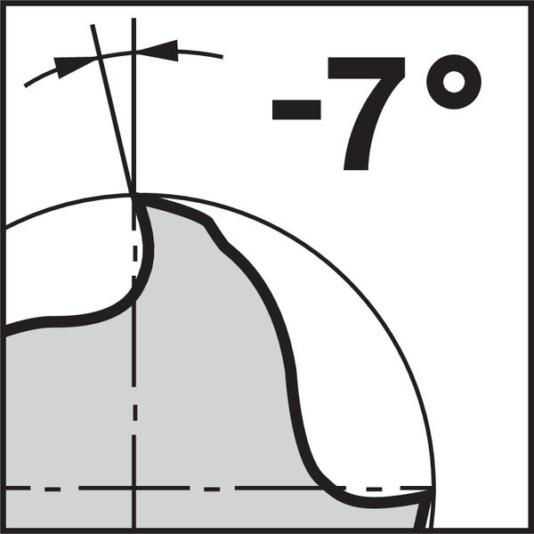 Pikto Rückspanwinkel: -7