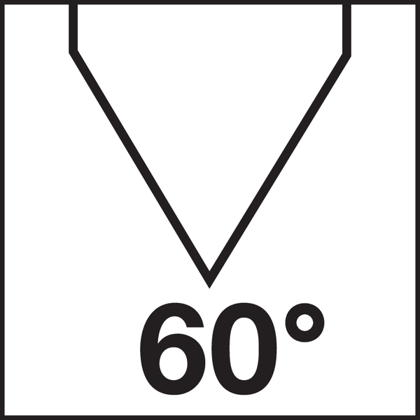 Spitzenwinkel: 60