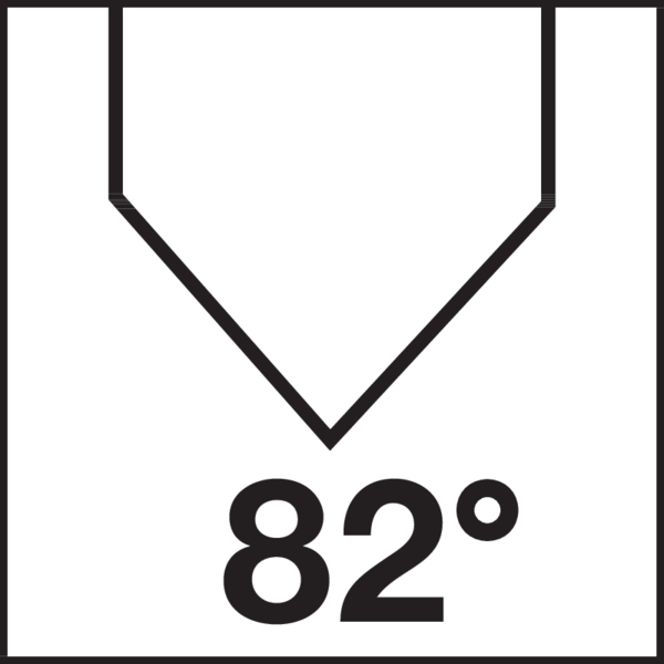 Spitzenwinkel: 82