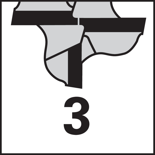 Schneidenzahl: 3
