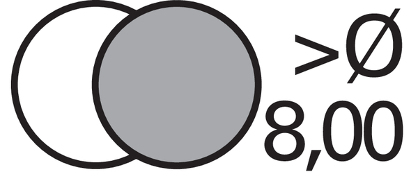 Oberfläche: blank/dampfbehandelt &gt;8,0