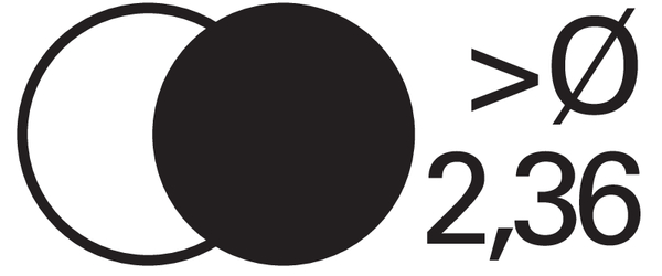 Oberfläche: blank/nitriert &gt;2,36