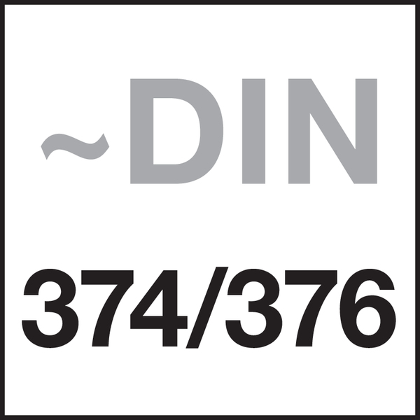 Norm: ~DIN 374/~DIN 376