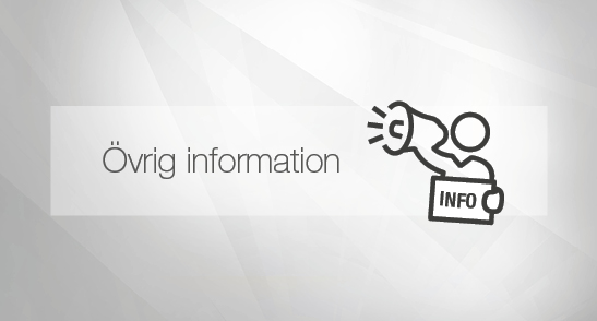 Övrig information Information