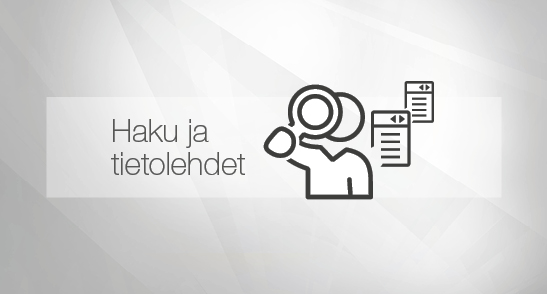 Haku ja tietolehdet Haku